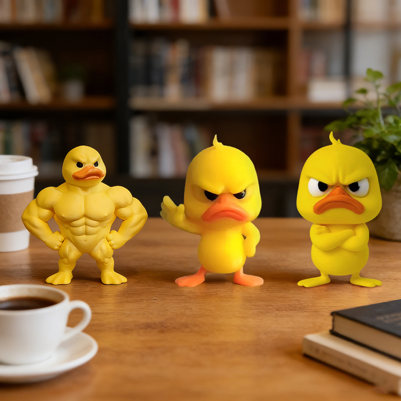 1/3pcs Angry Yellow Duck Statu - огляд і ціна Art Craft Duck