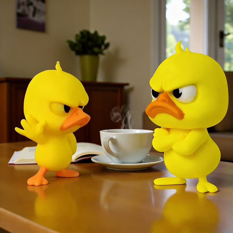 1/3pcs Angry Yellow Duck Statu - огляд і ціна Art Craft Duck