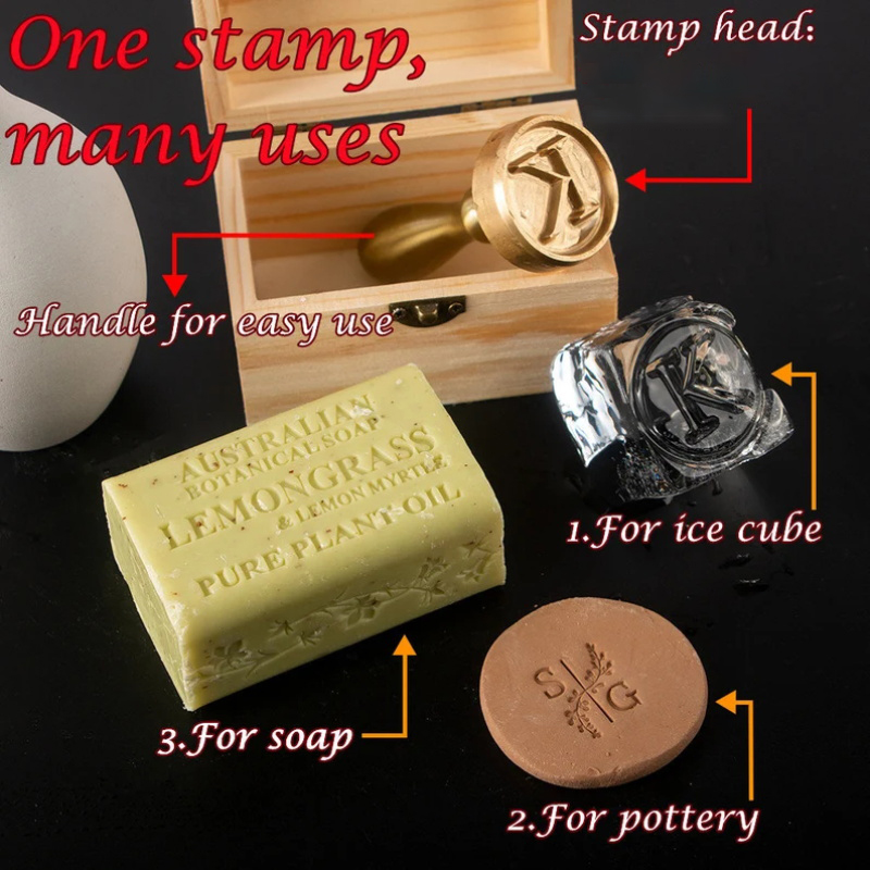 Custom Letter Pottery Stamps P - огляд і ціна Art Craft Logo Design